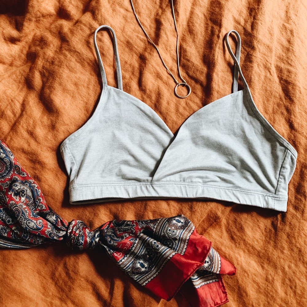 SOFT Old Navy Heather Gray Bralette size L